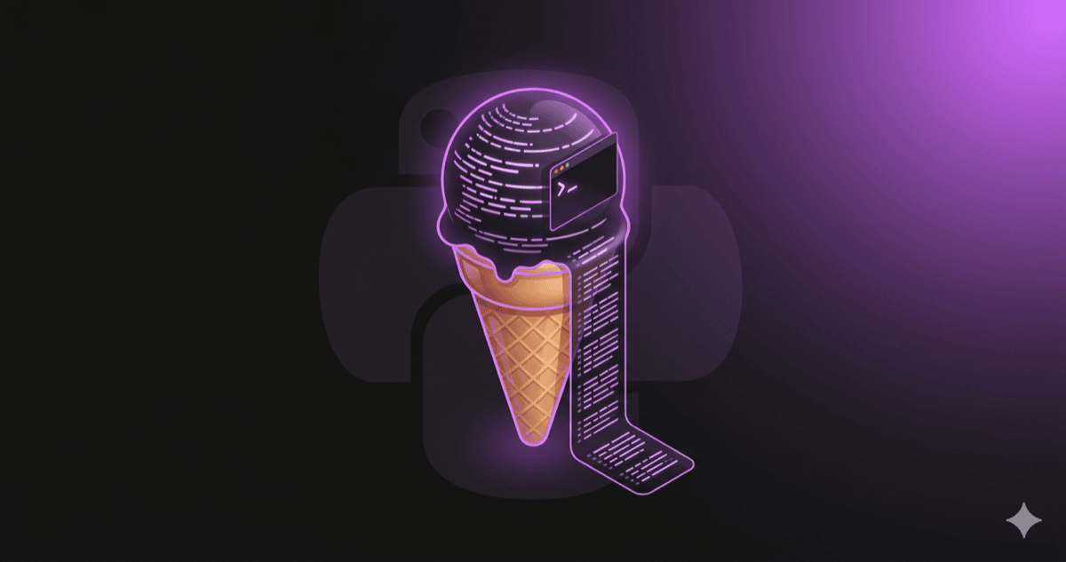 Stop sprinkling print() everywhere. IceCream is the JavaScript-style console.log() for Python, with auto-naming and pretty-printed objects.